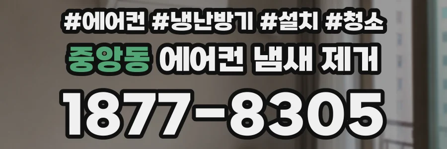 중앙동 에어컨 냄새 제거