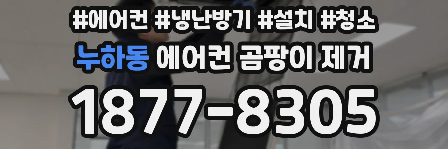 누하동 에어컨 곰팡이 제거