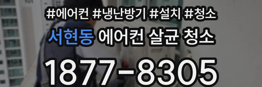 서현동 에어컨 살균 청소