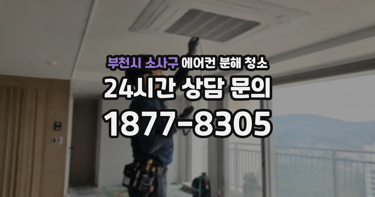 부천시 소사구 에어컨 분해 청소