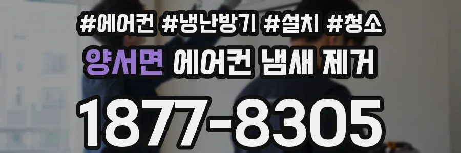 양서면 에어컨 냄새 제거