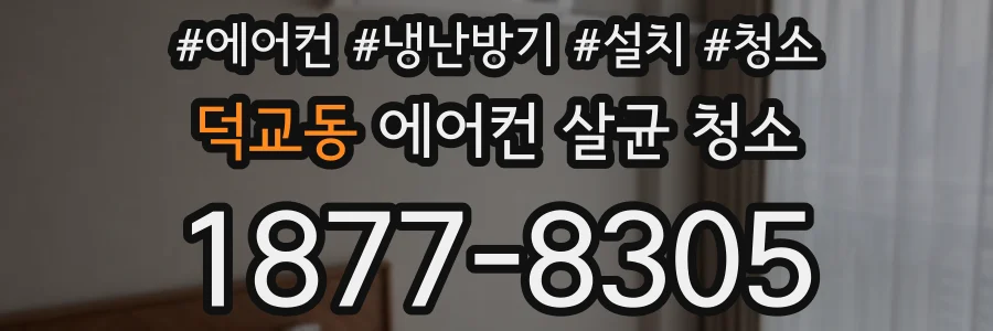 덕교동 에어컨 살균 청소
