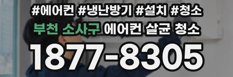 부천 소사구 에어컨 살균 청소