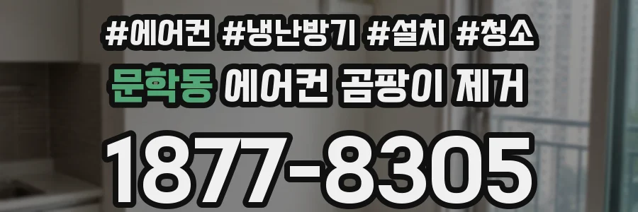 문학동 에어컨 곰팡이 제거