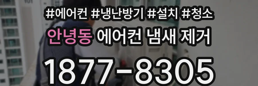안녕동 에어컨 냄새 제거