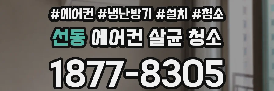 선동 에어컨 살균 청소