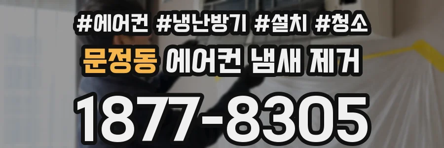 문정동 에어컨 냄새 제거