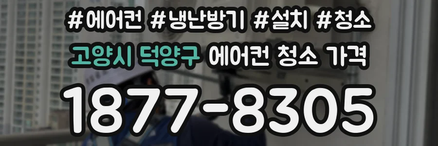 고양시 덕양구 에어컨 청소 가격
