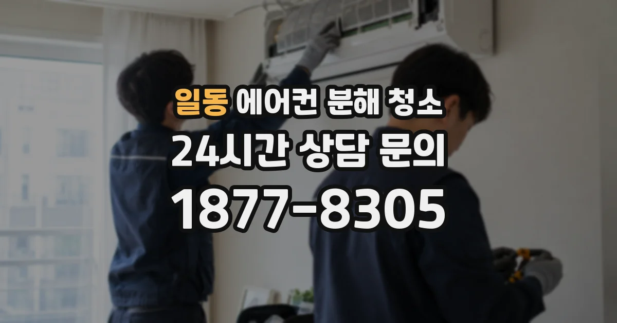 일동 에어컨 분해 청소