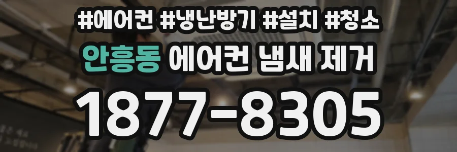 안흥동 에어컨 냄새 제거
