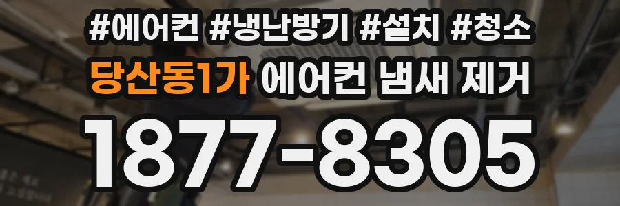 당산동1가 에어컨 냄새 제거