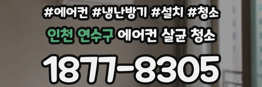 인천 연수구 에어컨 살균 청소