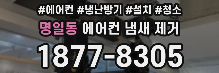 명일동 에어컨 냄새 제거