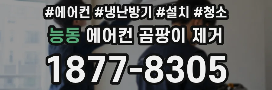 능동 에어컨 곰팡이 제거