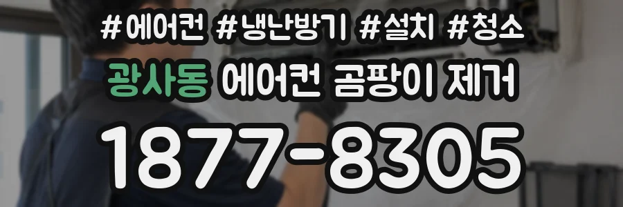 광사동 에어컨 곰팡이 제거
