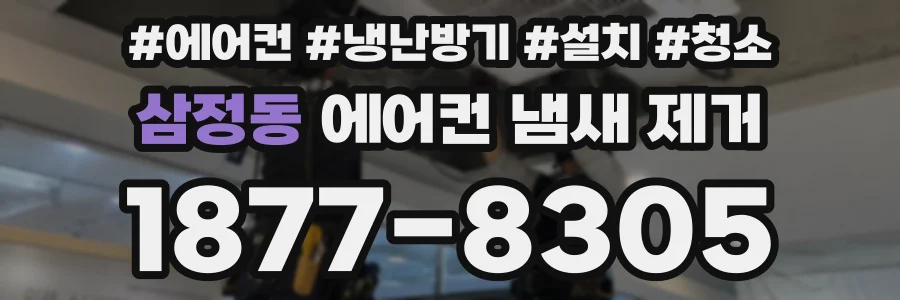 삼정동 에어컨 냄새 제거