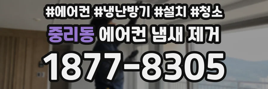 중리동 에어컨 냄새 제거