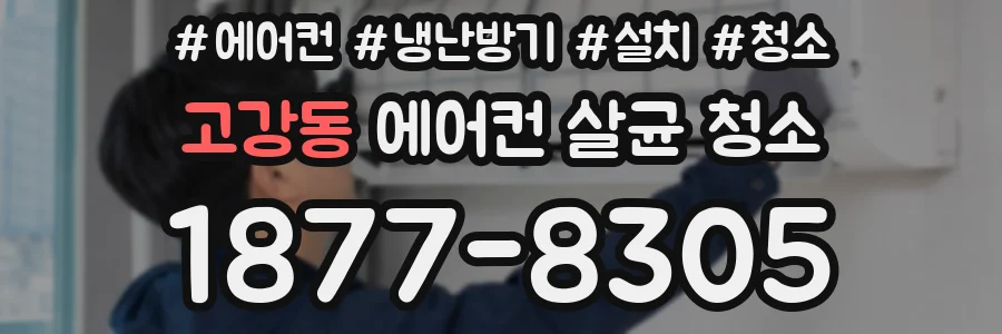 고강동 에어컨 살균 청소