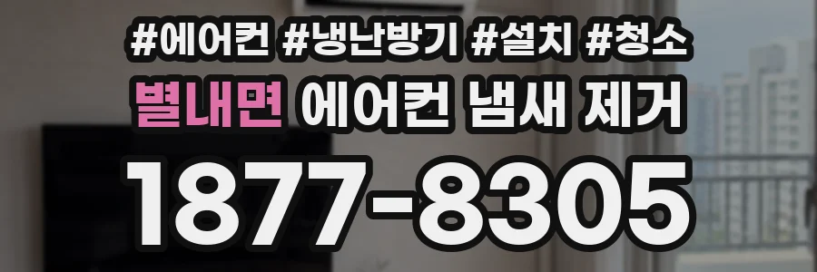 별내면 에어컨 냄새 제거