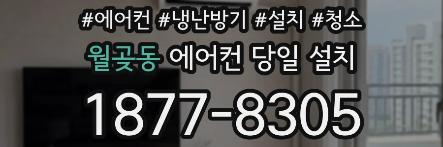 월곶동 에어컨 당일 설치