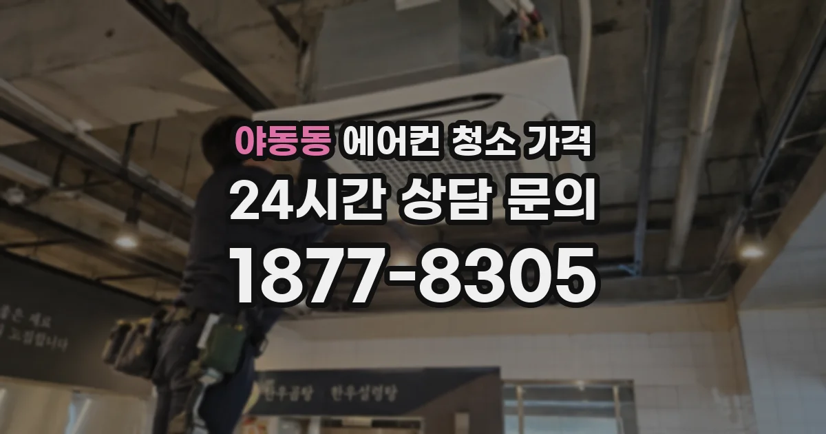 야동동 에어컨 청소 가격