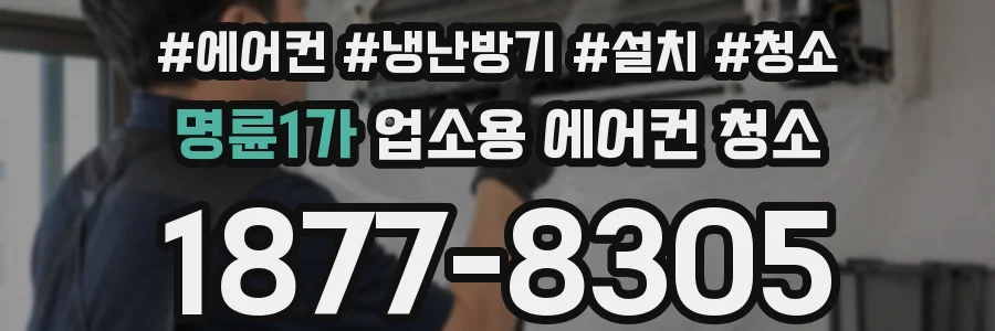 명륜1가 업소용 에어컨 청소
