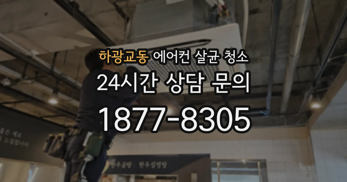 하광교동 에어컨 살균 청소