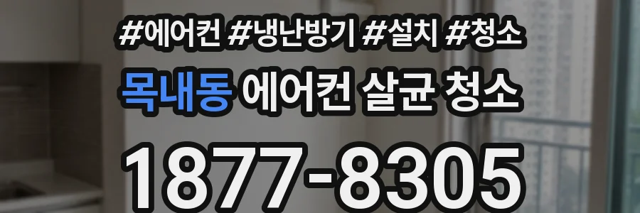 목내동 에어컨 살균 청소