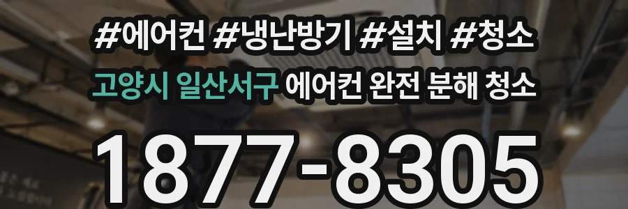 고양시 일산서구 에어컨 완전 분해 청소