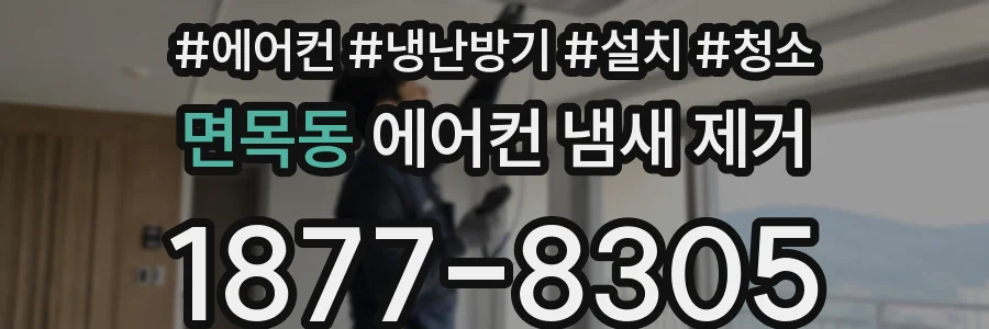 면목동 에어컨 냄새 제거
