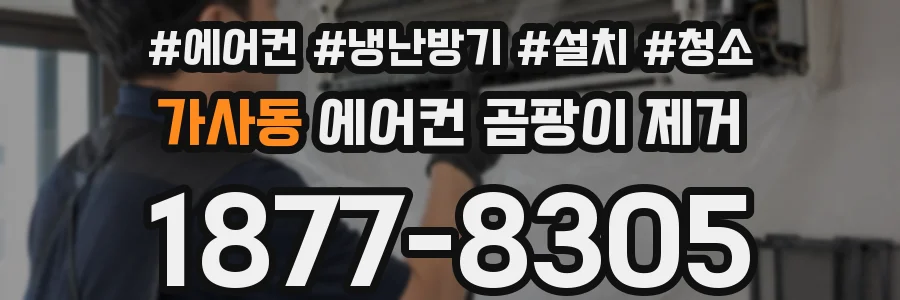 가사동 에어컨 곰팡이 제거