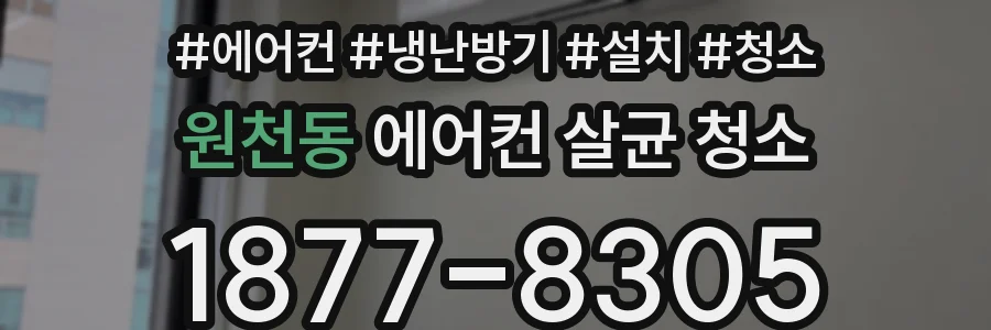 원천동 에어컨 살균 청소