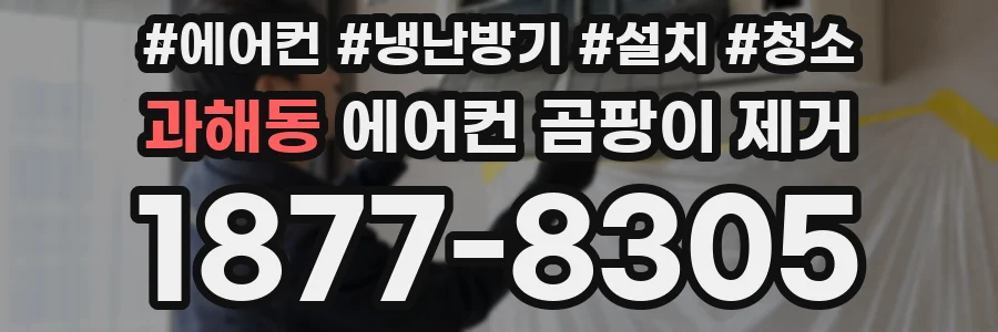 과해동 에어컨 곰팡이 제거