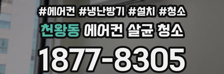 천왕동 에어컨 살균 청소