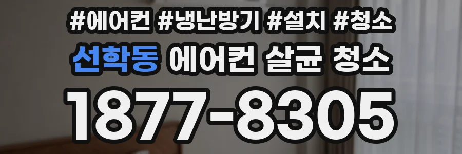 선학동 에어컨 살균 청소
