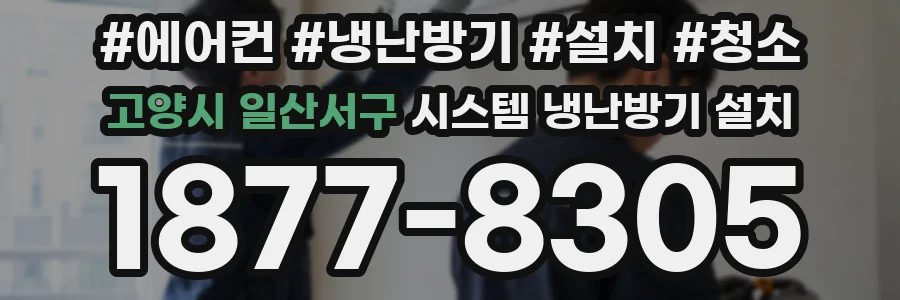 고양시 일산서구 시스템 냉난방기 설치
