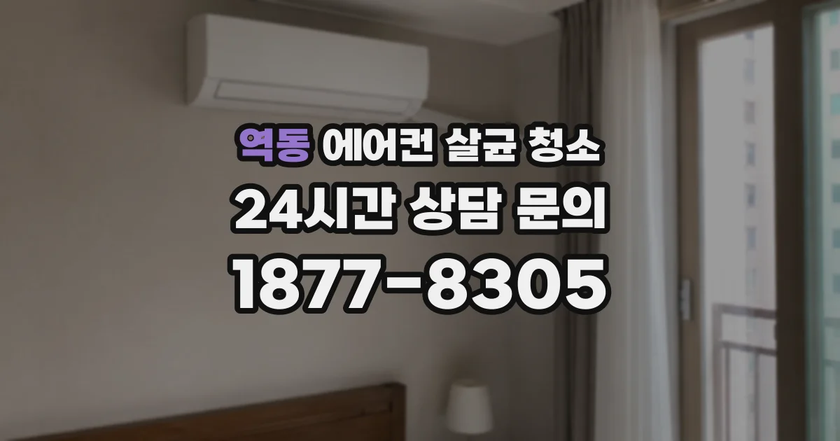 역동 에어컨 살균 청소