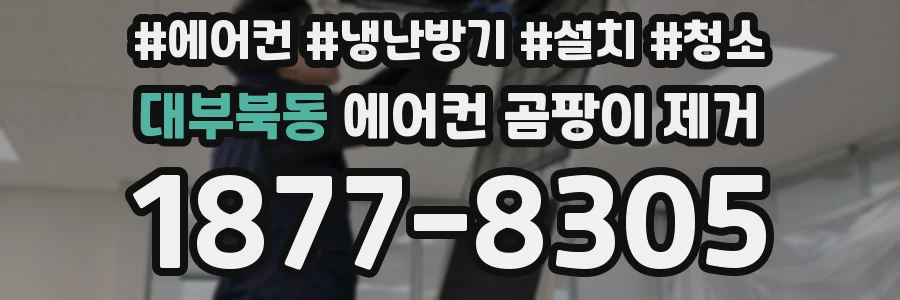 대부북동 에어컨 곰팡이 제거