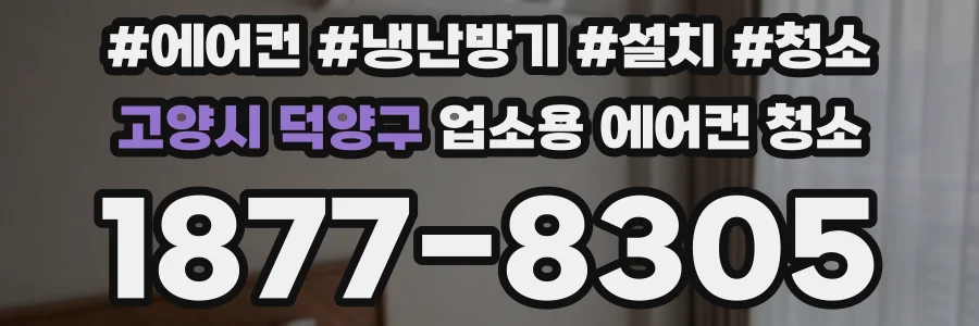 고양시 덕양구 업소용 에어컨 청소