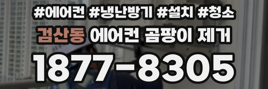검산동 에어컨 곰팡이 제거