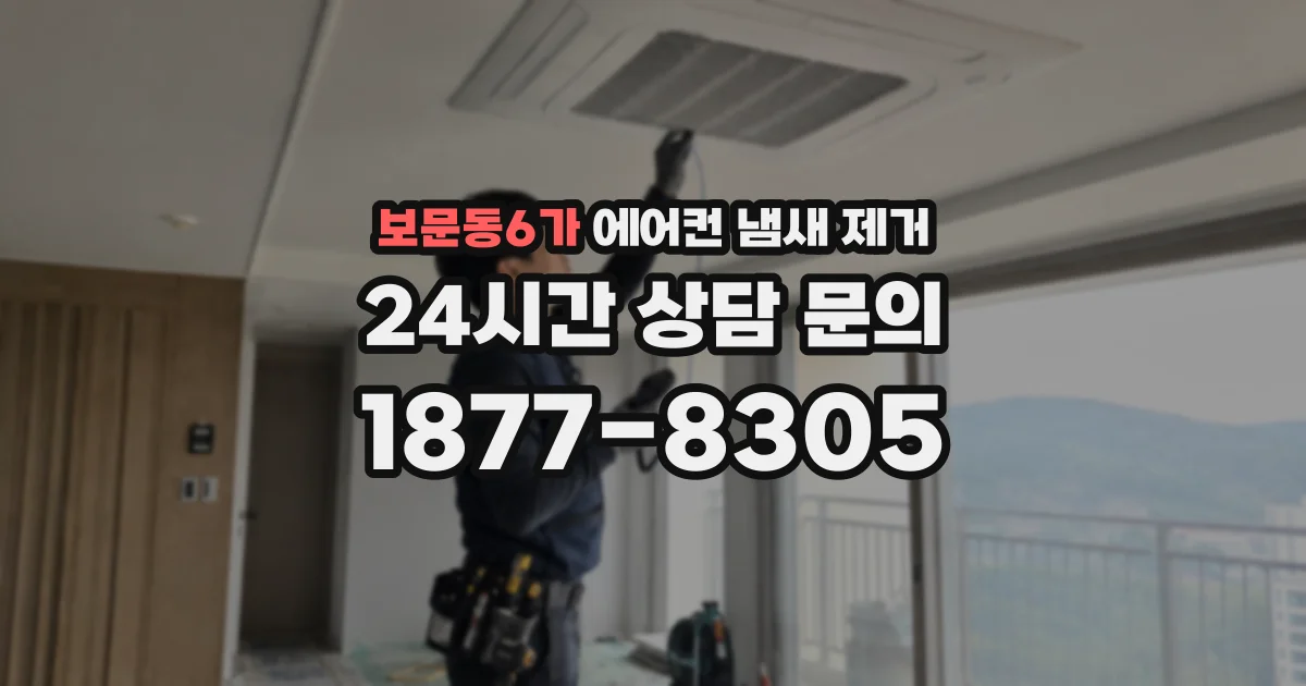 보문동6가 에어컨 냄새 제거
