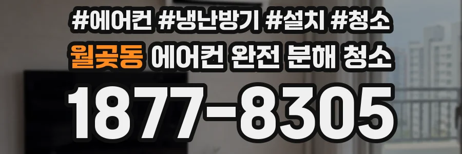 월곶동 에어컨 완전 분해 청소