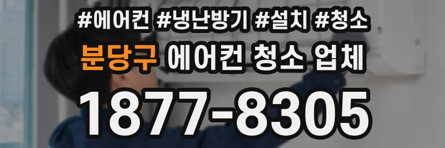 분당구 에어컨 청소 업체