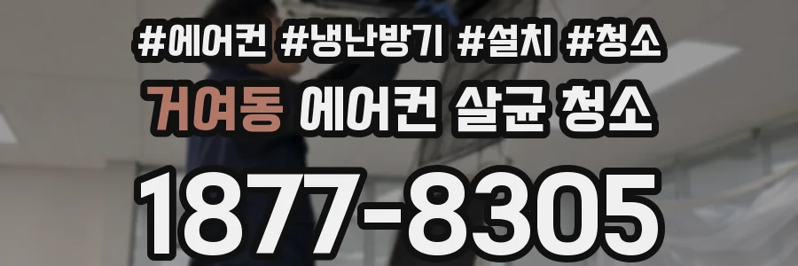 거여동 에어컨 살균 청소