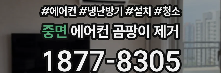 중면 에어컨 곰팡이 제거