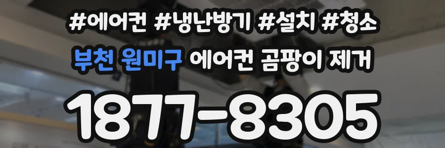 부천 원미구 에어컨 곰팡이 제거