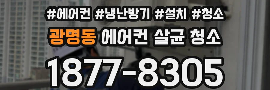 광명동 에어컨 살균 청소