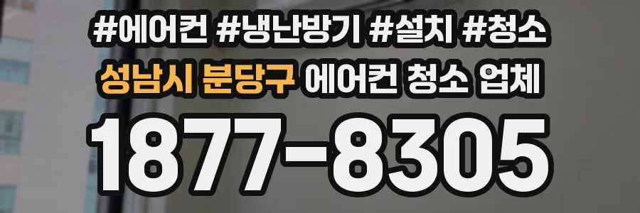 성남시 분당구 에어컨 청소 업체