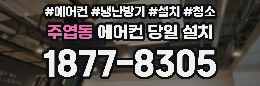 주엽동 에어컨 당일 설치