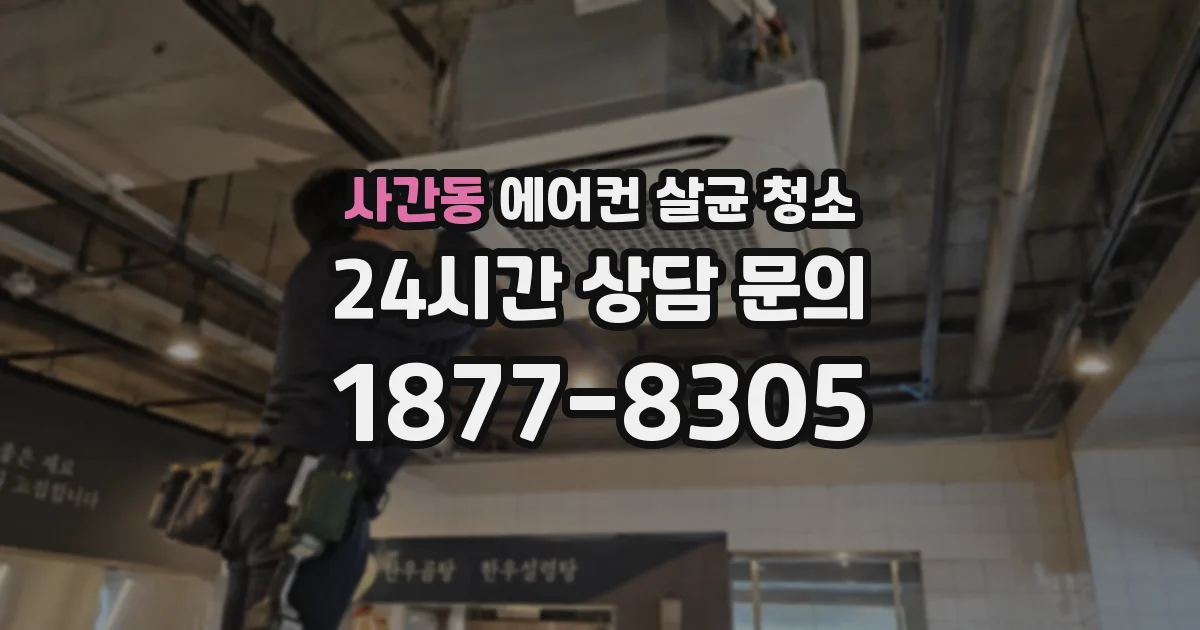 사간동 에어컨 살균 청소